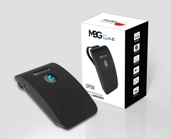 Zestaw głośnomówiący do samochodu bluetooth 5.0 autostart PL MBG line Marka MBG Line