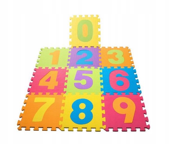 

Duże Puzzle Piankowe Puzzle Cyfry 30x30cm 10 szt