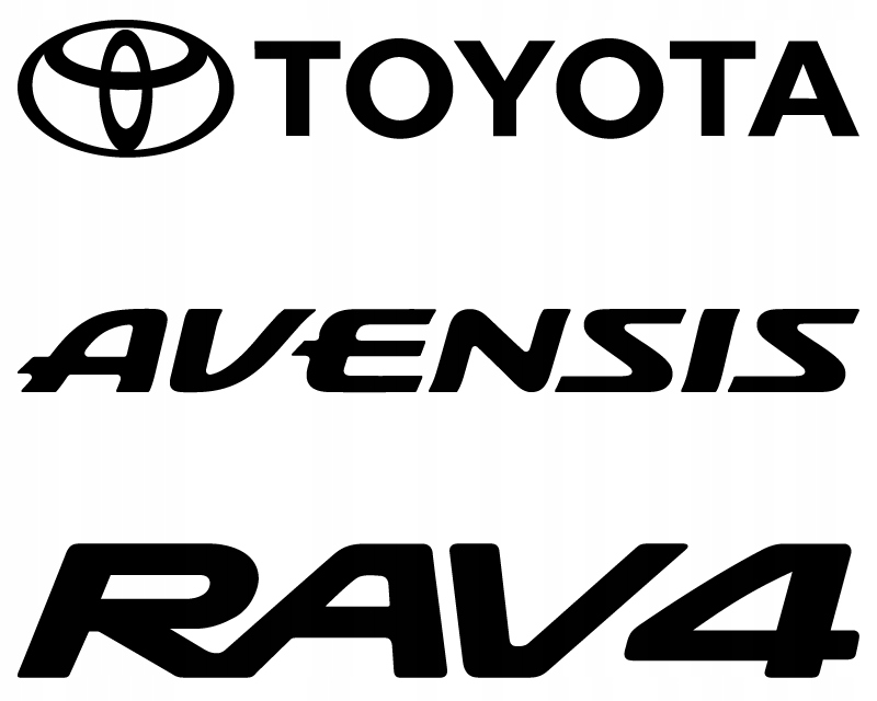 

Toyota RAV4 Corolla Avensis Camry naklejki 48 cm