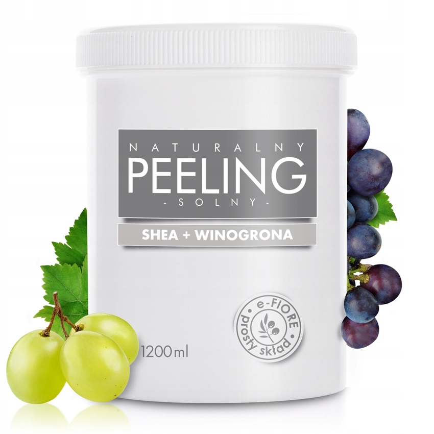E-fiore Přírodní hroznový solný tělový peeling s oleji, bambucké máslo 1 kg