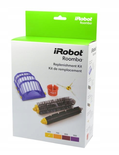 Zestaw filtry Dual AeroVac szczotki Roomba 600