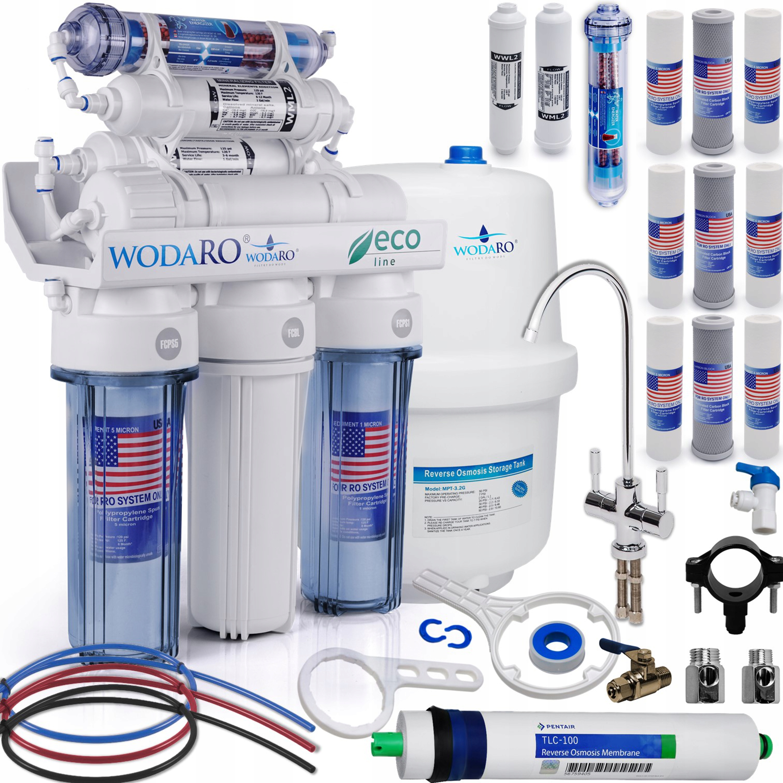 

Osmoza Filtr Wody RO7 wodaRO Eco Nowoczesny Kran