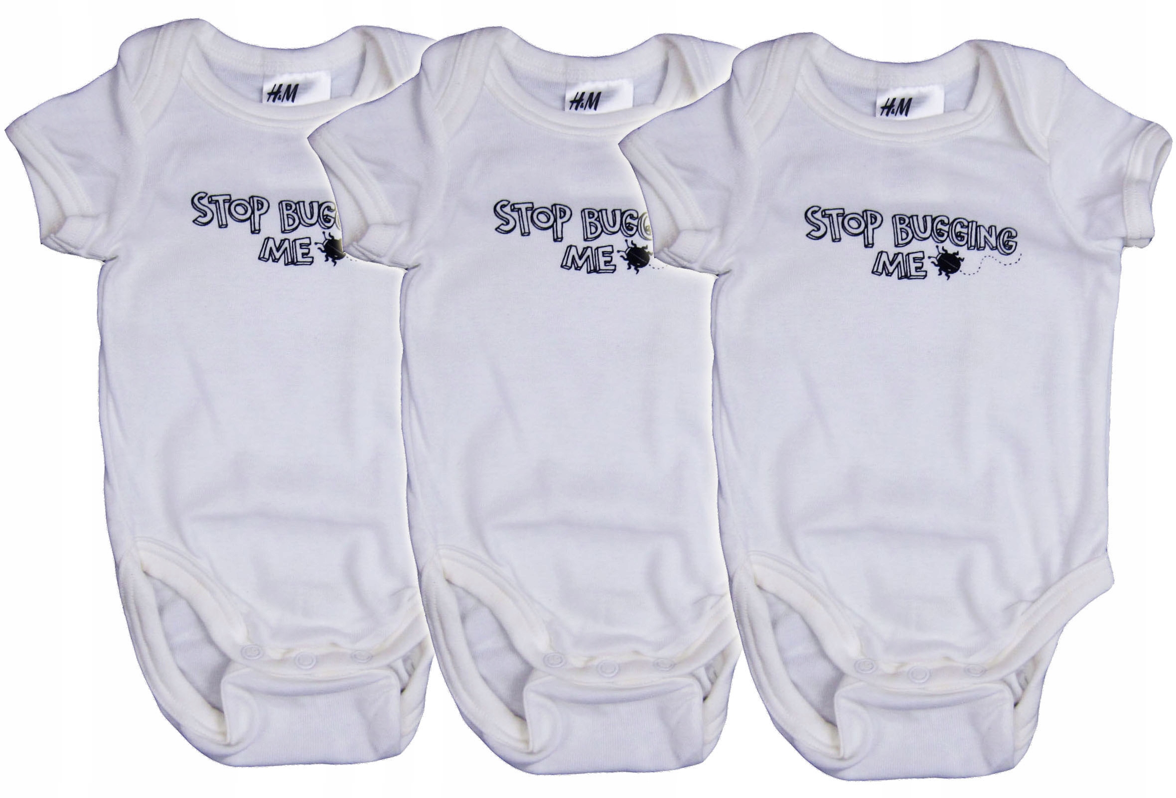 

H&m * Bawełniane Body Bodziaki 3-pak Ddf * 74