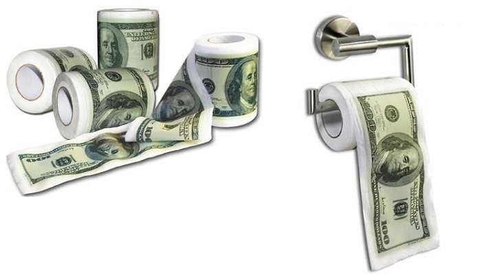 PAPIER TOALETOWY KAMASUTRA, EURO, SUDOKU, DOLLARY