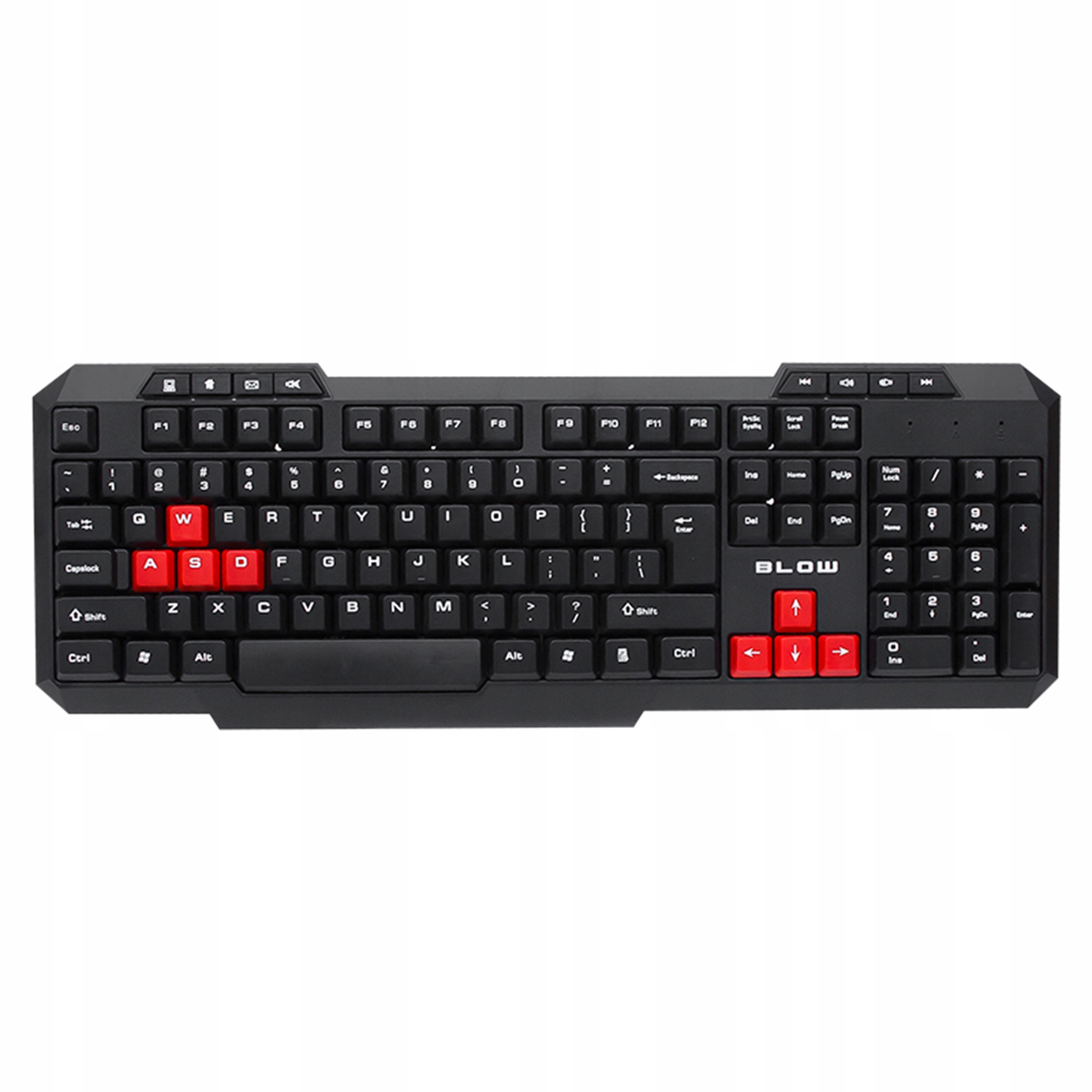 Klawiatura Gamingowa 112 Qwerty Klawiszy Usb Czarna Dom Biuro Dla Graczy