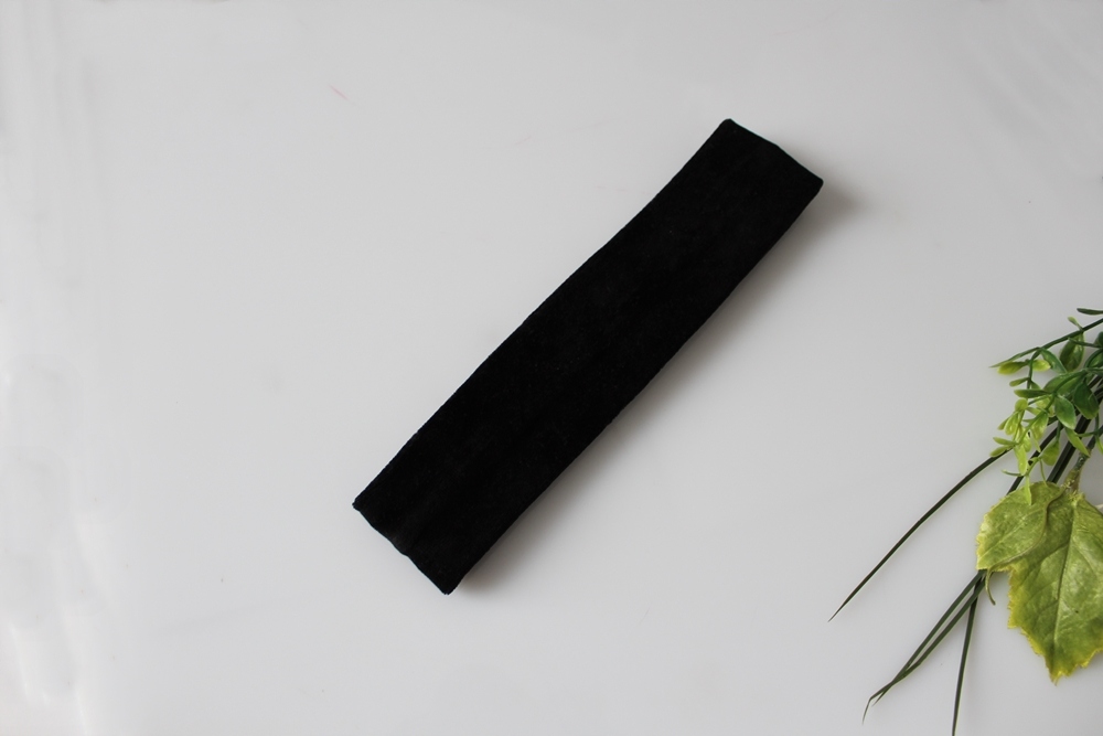 Opaska czarny welur wąska prosta DAMSKA Marka inna