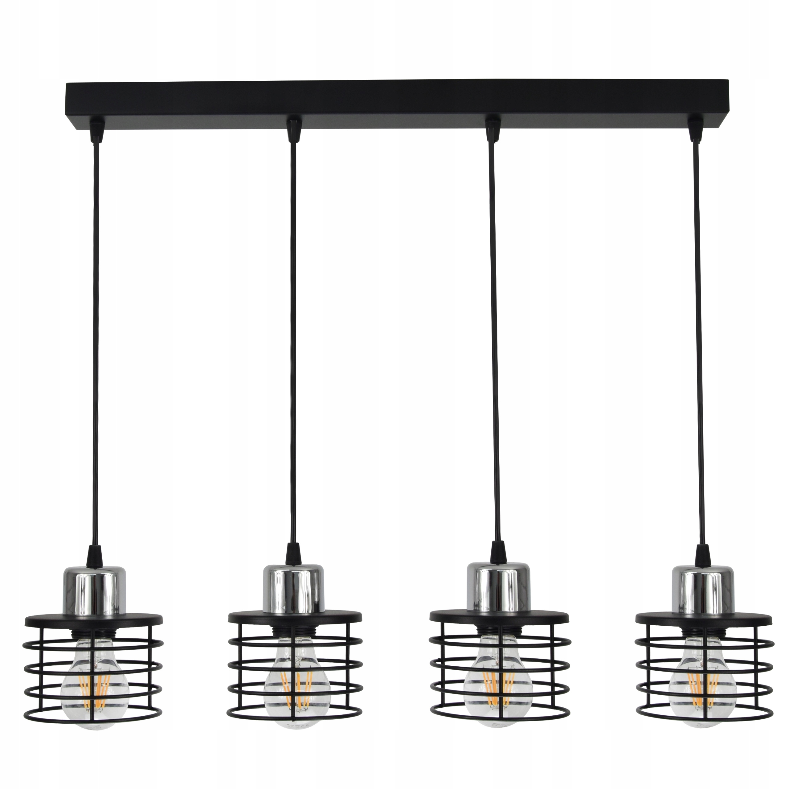 Závěsná Led lustrová lampa Vigo Chrom E27