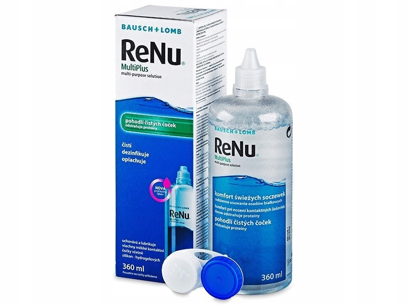 Жидкость для линз ReNu Multiplus 360ml + контейнер