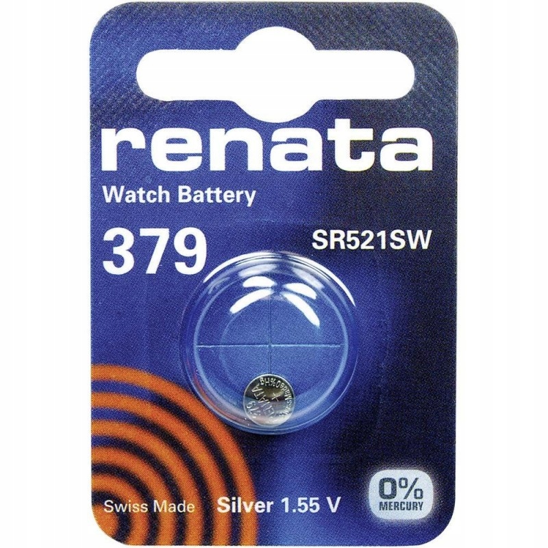 

1 x Bateria Srebrowa Renata Sr 521 Sw 379 AG0 SR63