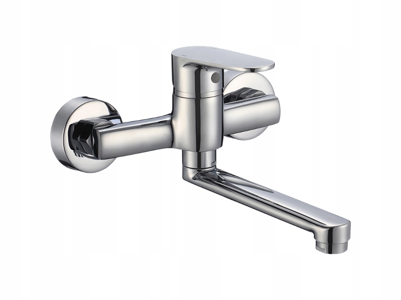 

Bateria Umywalkowa Ścienna Ruchoma Wylewka Chrom