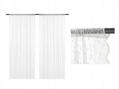 

Zasłony firany Ikea Lillyana biały kwiat 145x300cm