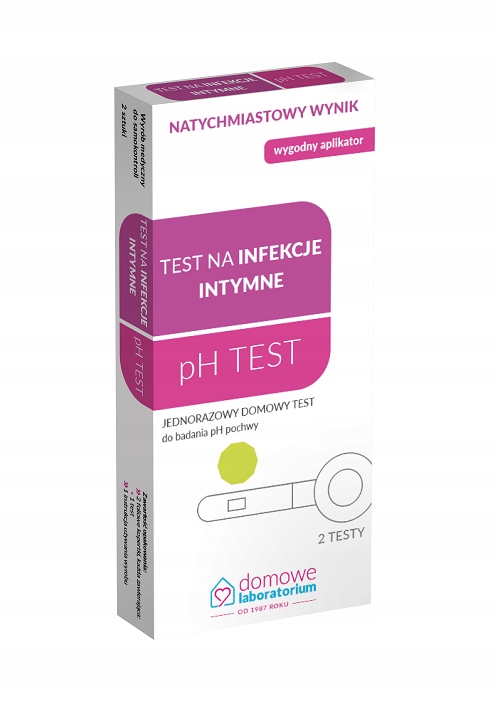 

Test na infekcje intymne pH domowy dla kobiet 2szt