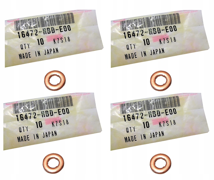 PODKŁADKI WTRYSKIWACZA HONDA ACCORD CIVIC 2.2 CTDi