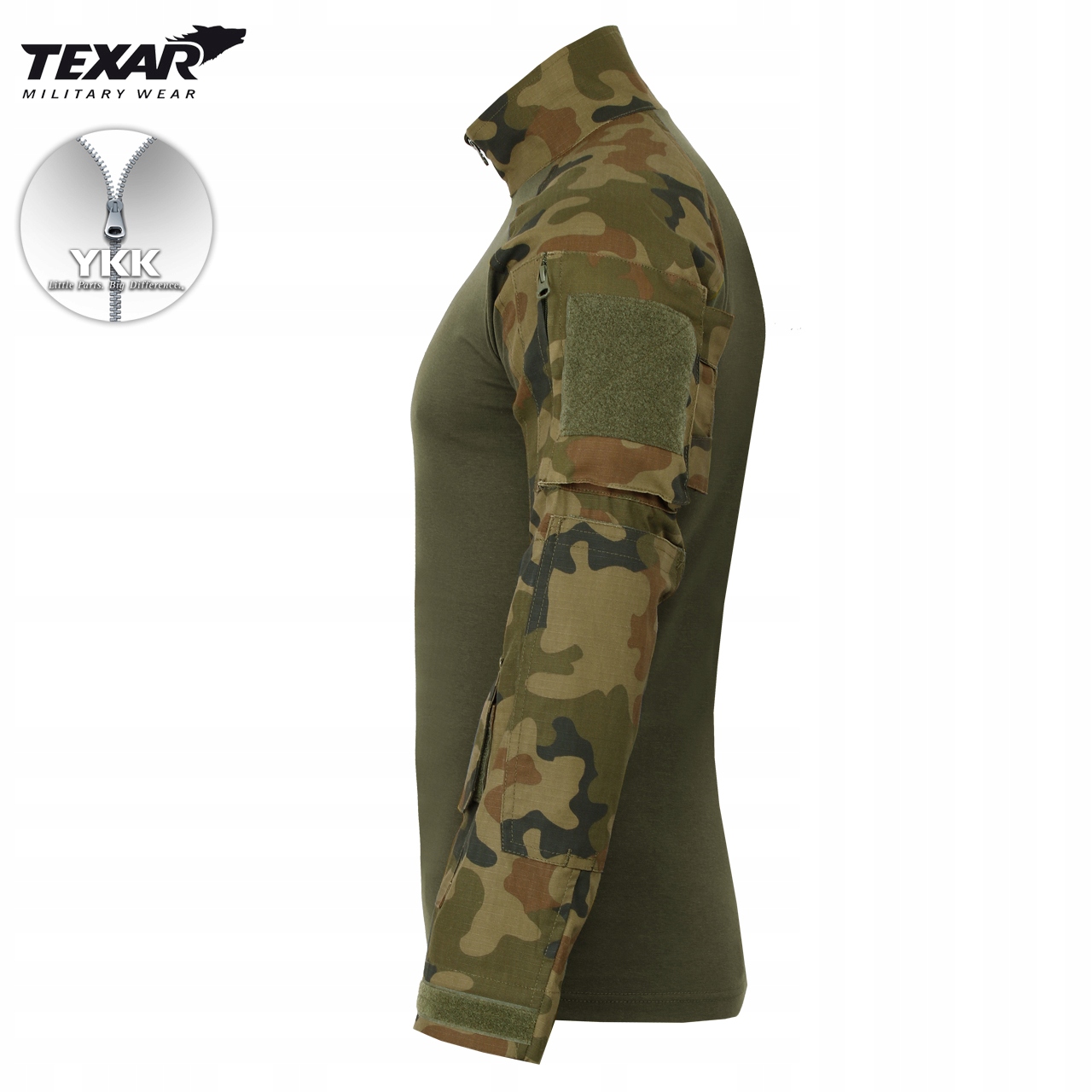 BLUZA WOJSKOWA TAKTYCZNA TEXAR COMBAT SHIRT PL CAMO MORO wz.93 M Model Combat