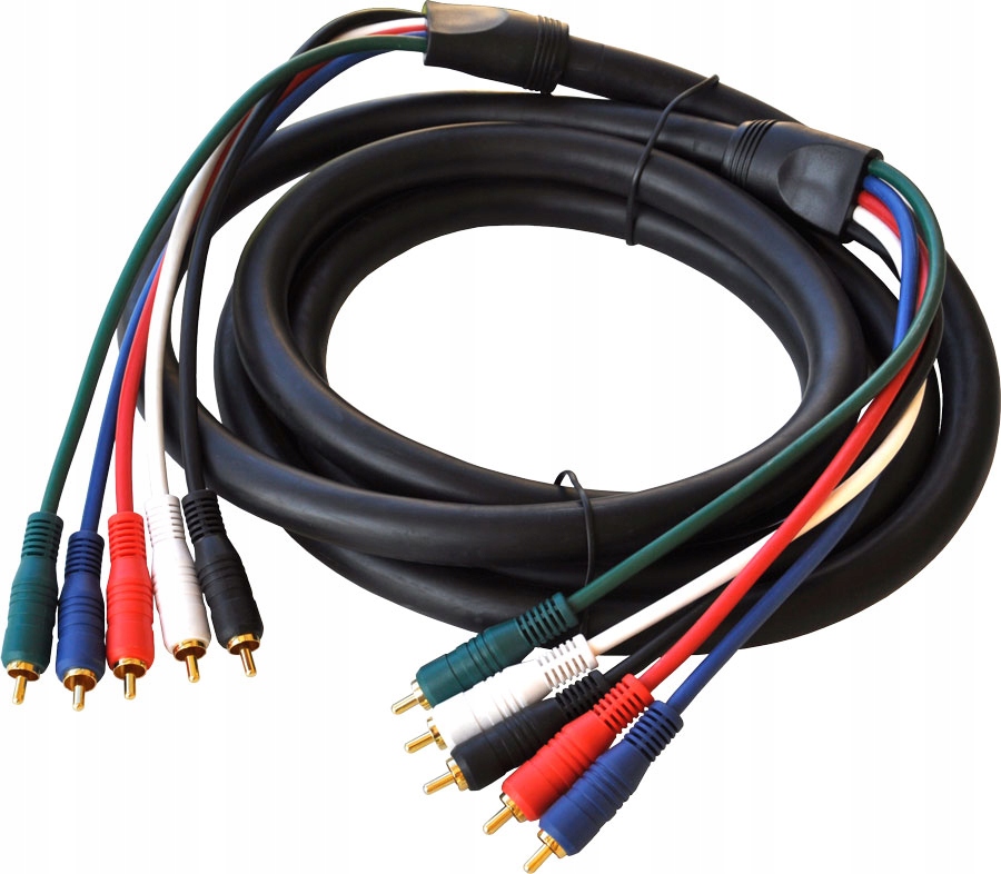 

kabel przewód 5 rca - 5 rca profesjonal Av Hq 3m