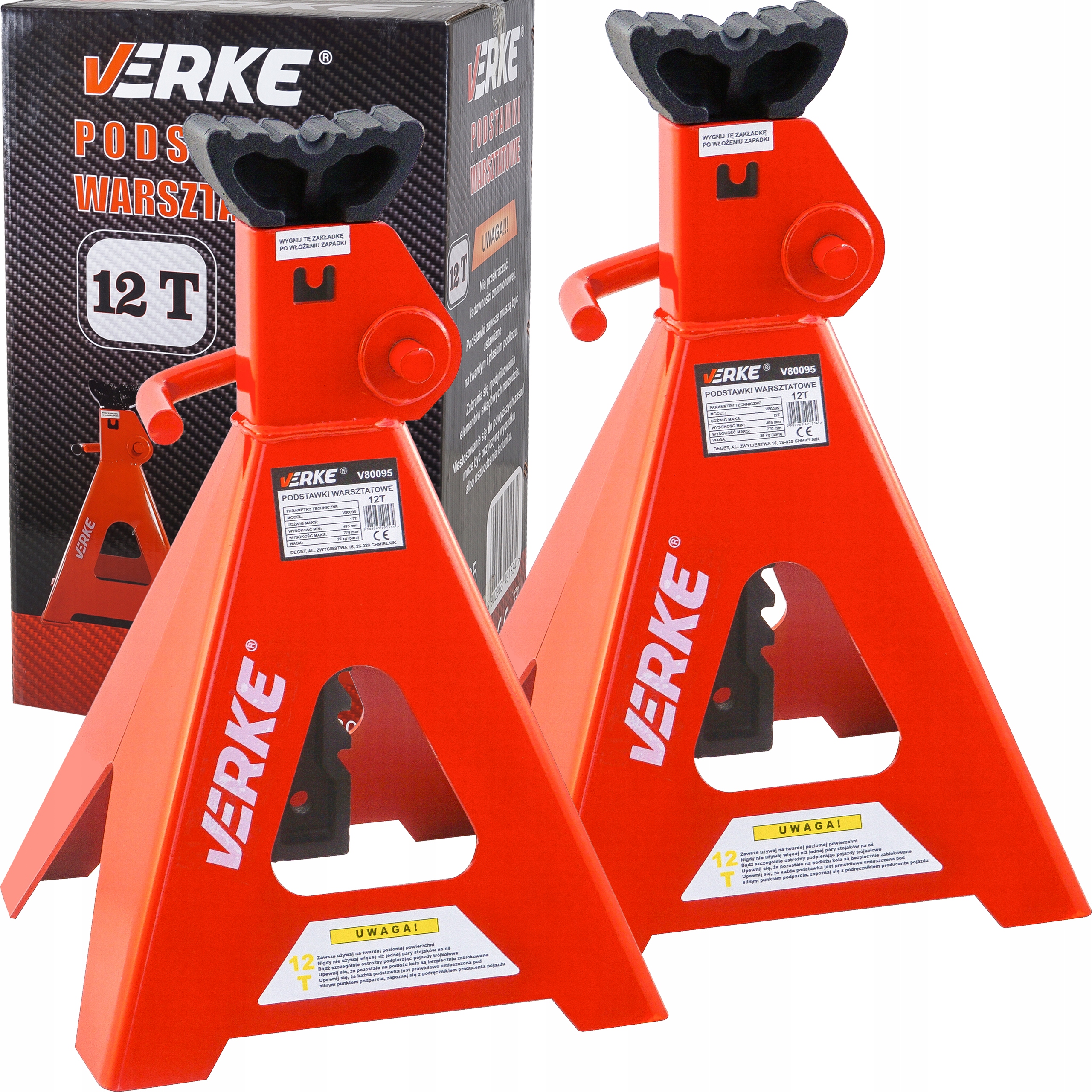 2x KOBYŁKI 12T PODSTAWKI PODPORY PODPÓRKI SAMOCHODOWE WARSZTATOWE STOJAKI