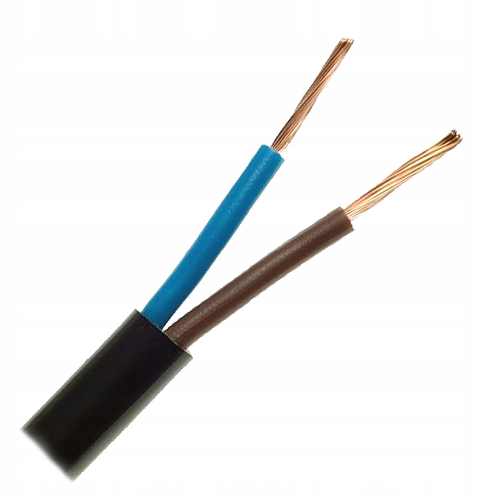 

Przewód Mieszkaniowy OMYp 2x1,5 Czarny 100mb