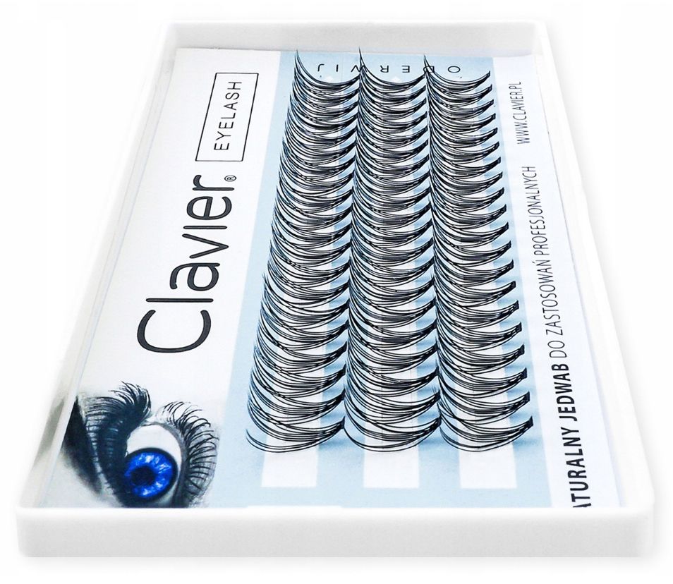 

Kępki Rzęsy Clavier Jedwabne Gęste Naturalne 10 mm