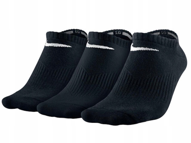 Stopki Nike Everyday Skarpetki Bawełna 3 Pary 3PAK 46-50 czarne dri-fit