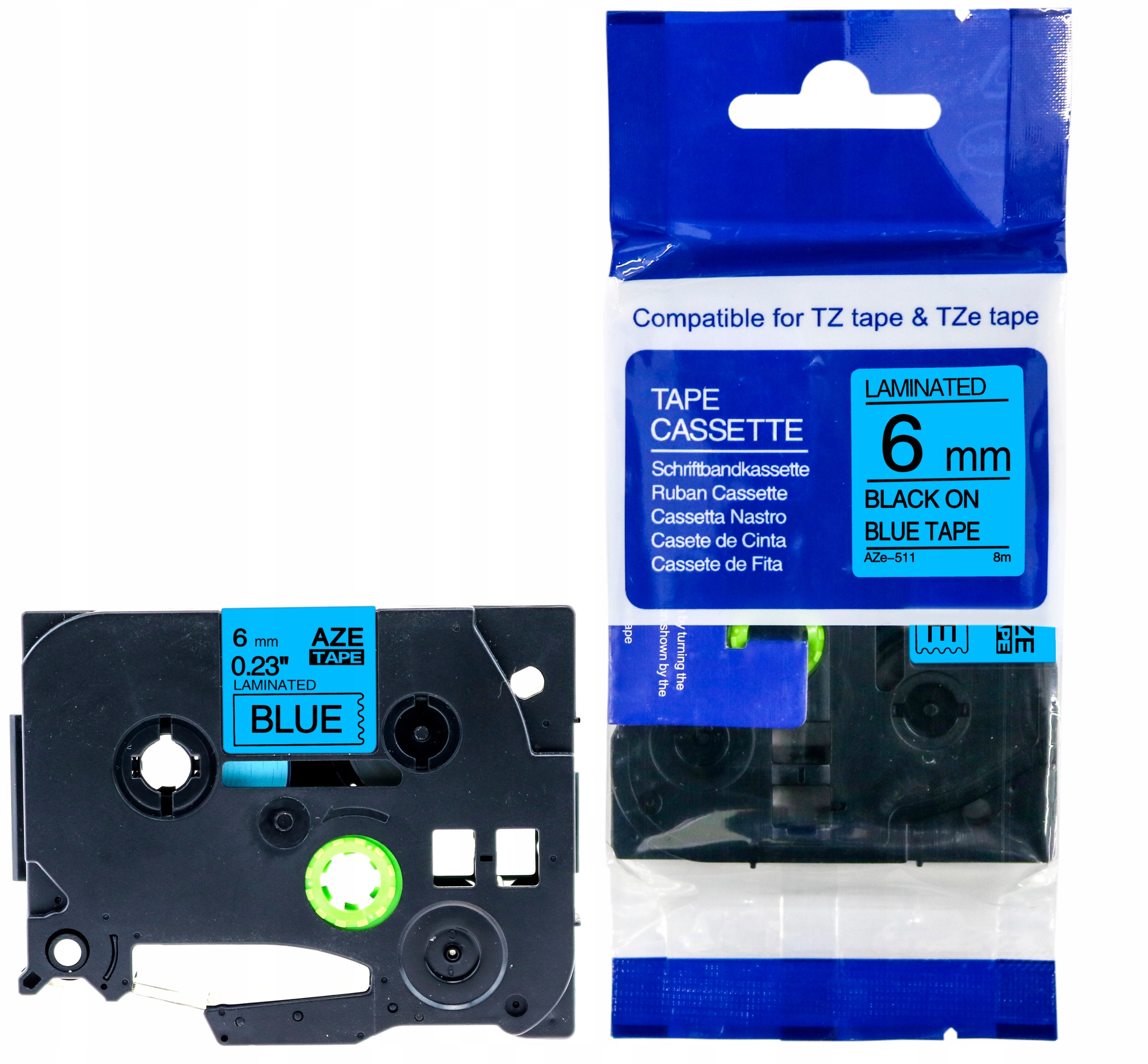 

Taśma Do Brother Niebieska TZe-511 6mm TZ511 Az