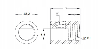 BLOKADA DO PRZEWODU W OPLOCIE CZARNA WALEC Kod producenta BLOWAL