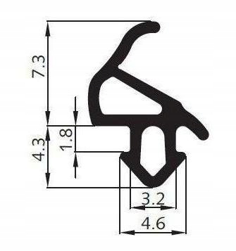 Uszczelka uszczelki ALUPLAST S-1559 S-1560 10+10 m Marka Stomil