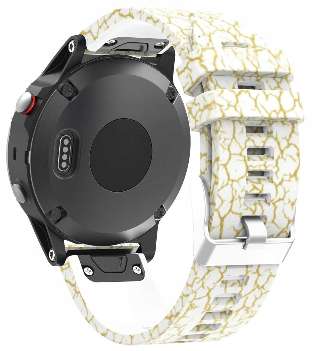 Silikonowy Pasek do Garmin Epix 2 Kolor biały