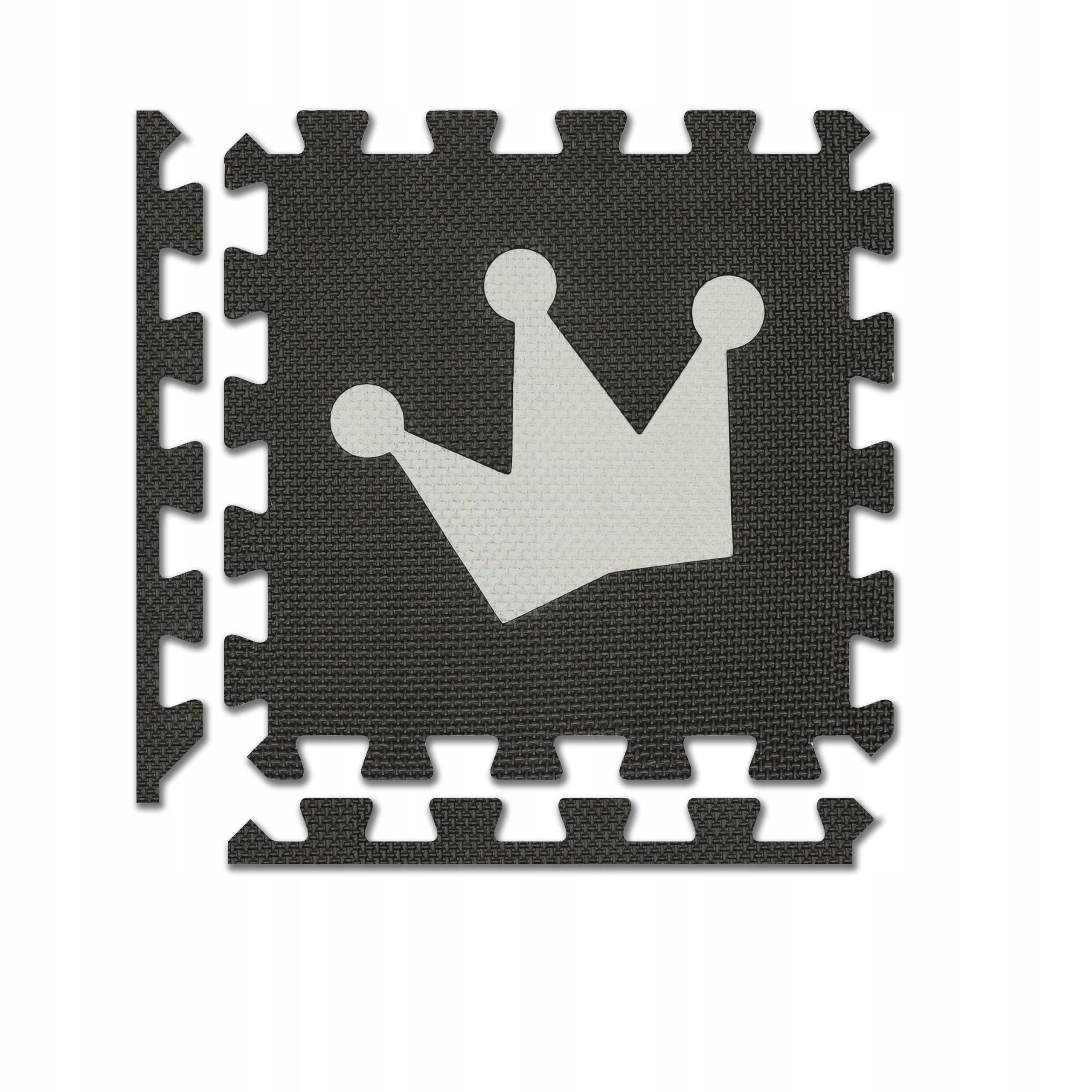 DUŻE PUZZLE PIANKOWE KORONA 30x30 10SZT GRUBE Kolekcja inna