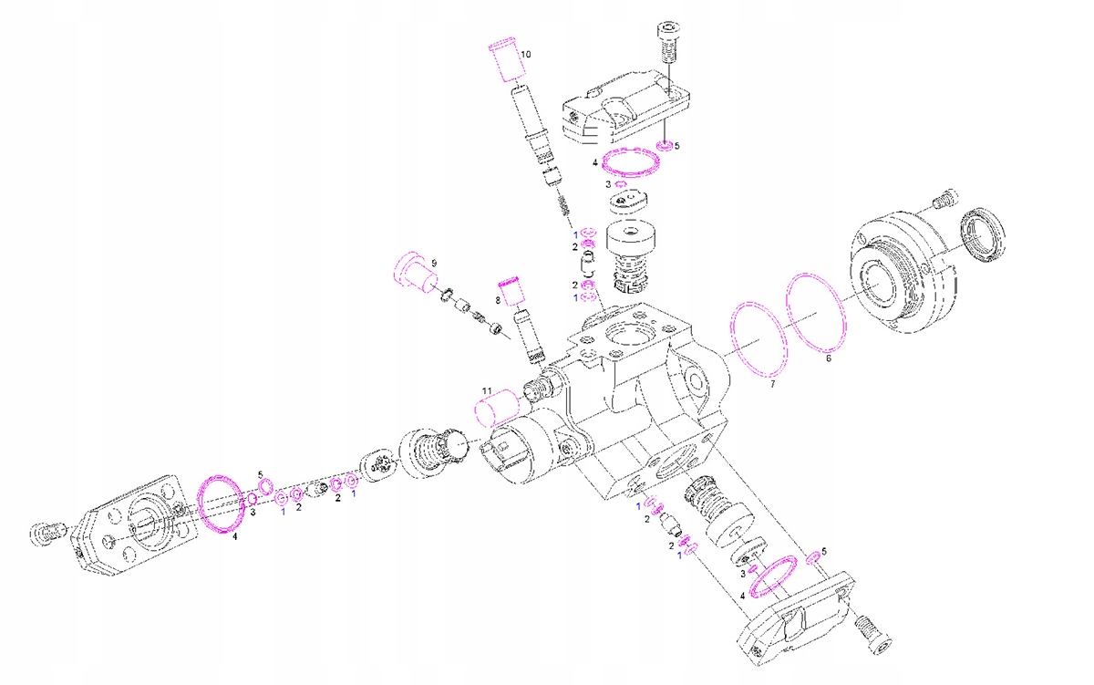 ZESTAW NAPRAWCZY POMPY WTRYSKOWEJ COMMONRAIL BOSCH Numer katalogowy części F01M101454