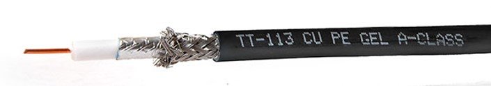 

Kabel Antenowy Miedź TT-113PE Trishield Telmor 1m