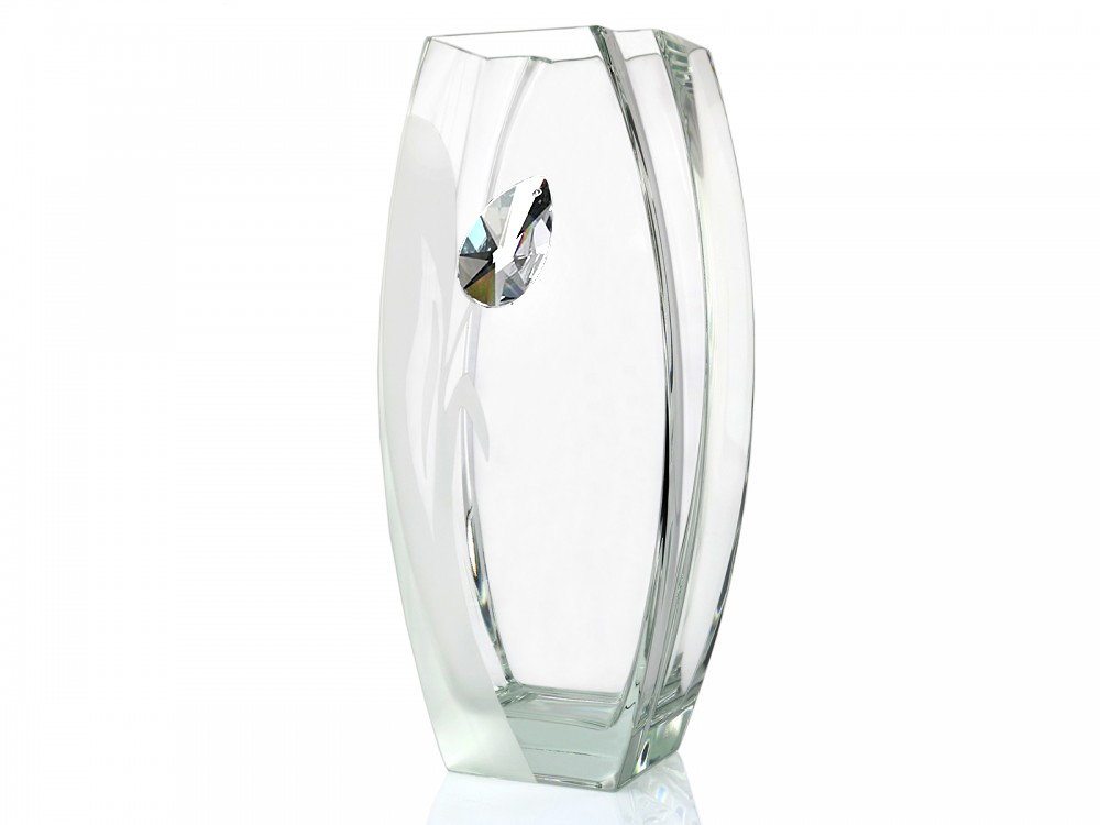 

Wazon Swarovski 32 cm Ślub Podziękowanie Grawer