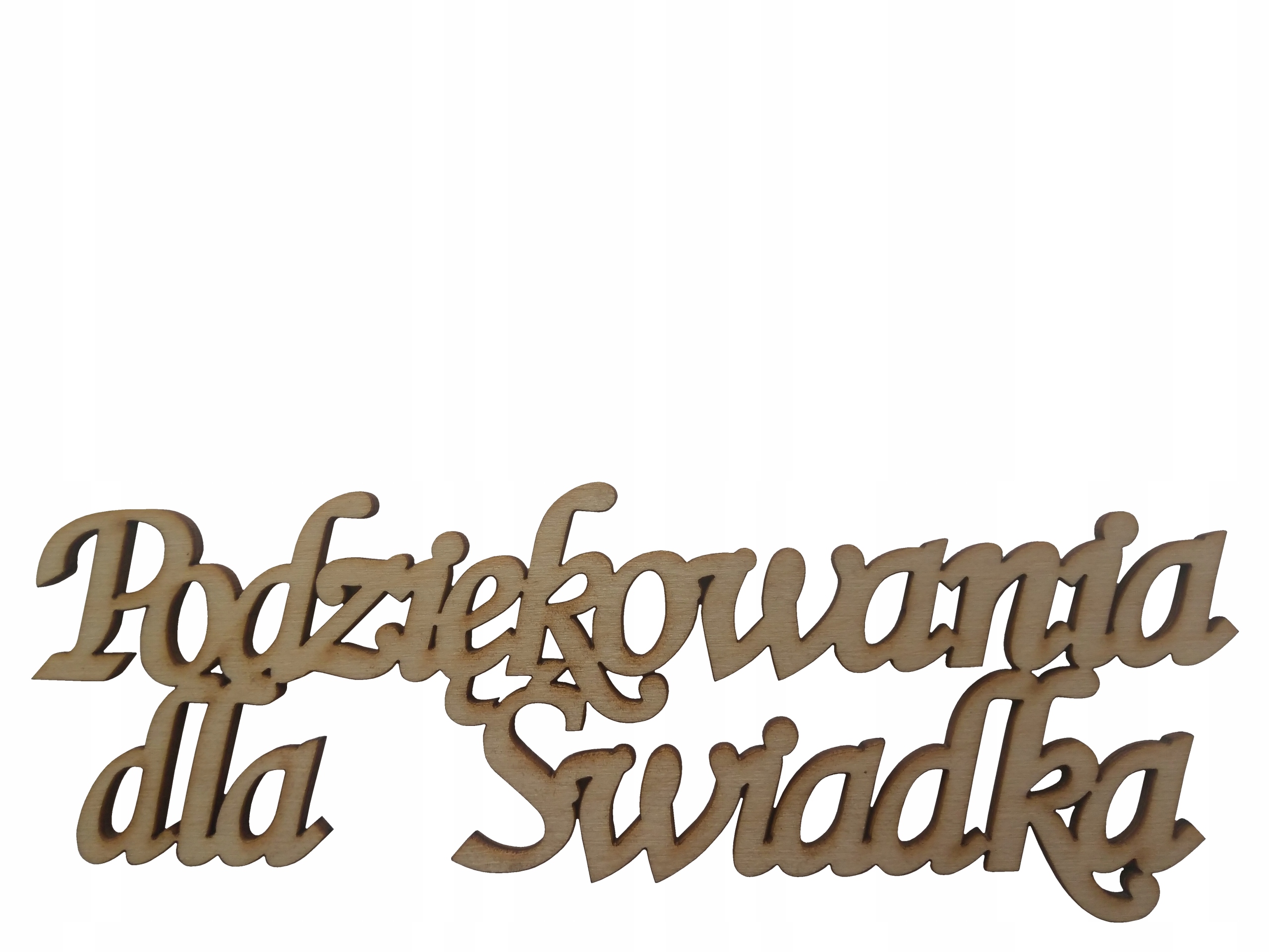 5szt1,30ZŁ Napis Podziękowania Dla Świadka Wesele