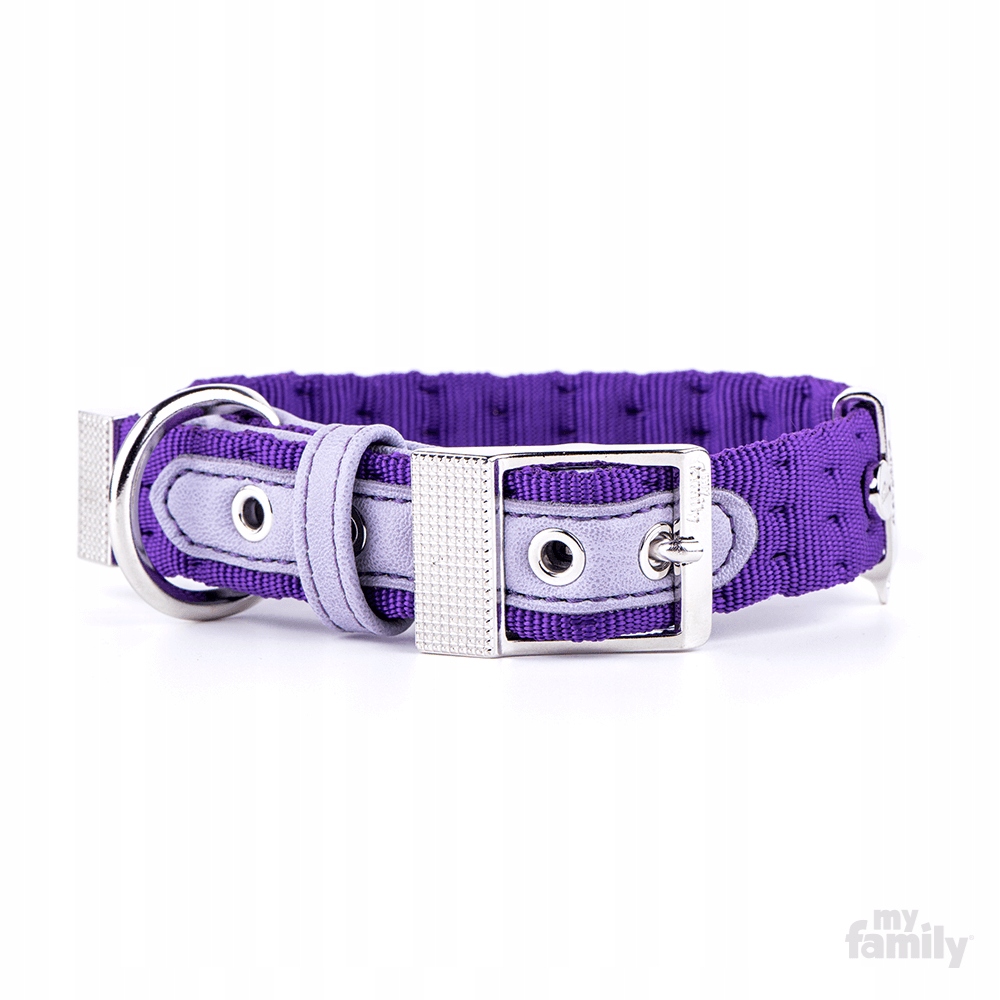 

MyFamily Milano Obroża Fioletowa Nylon M+ 1152