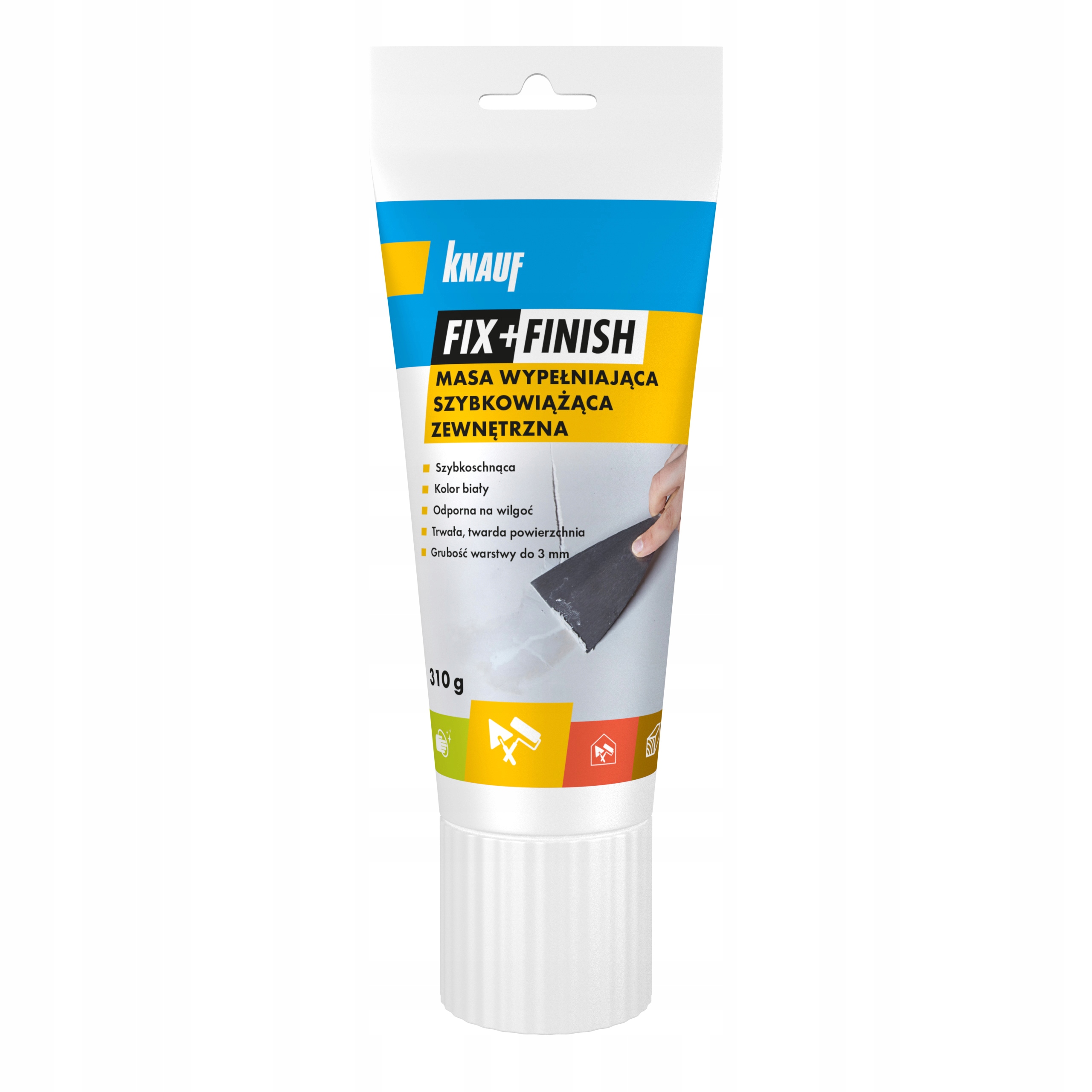 KNAUF FIX+FINISH MASA NAPRAWCZA SZYBKOWIĄŻĄCA ZEWNĘTRZNA 310G