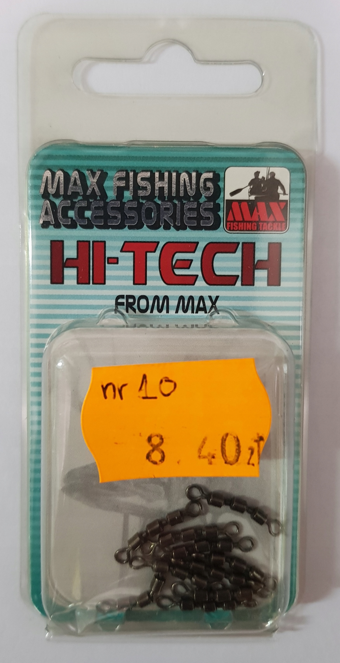 Krętlik potrójny MAXFishing Team roz.10 kol.czarny