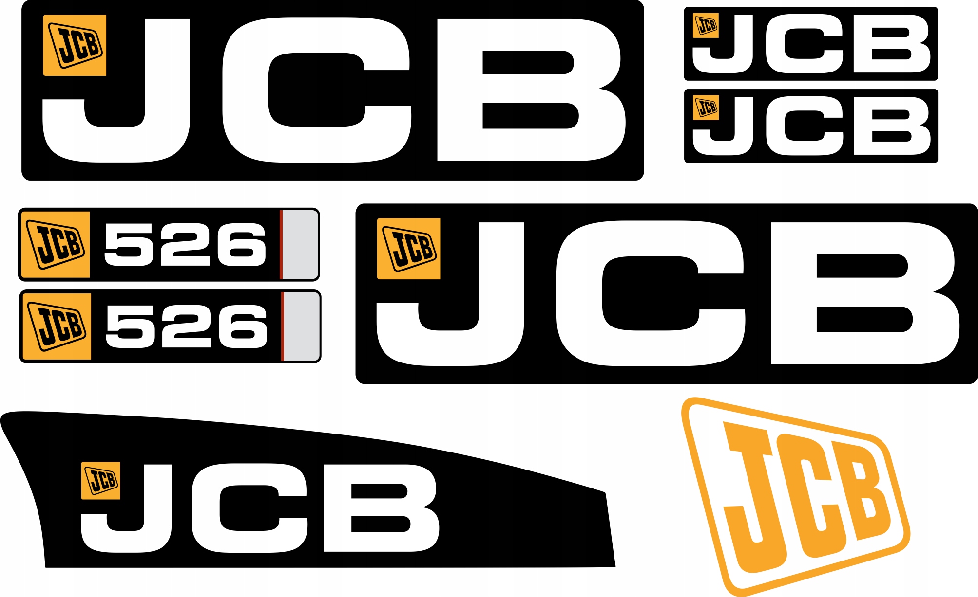 

Naklejki Jcb 526 Ładowarka Teleskopowa Laminowane