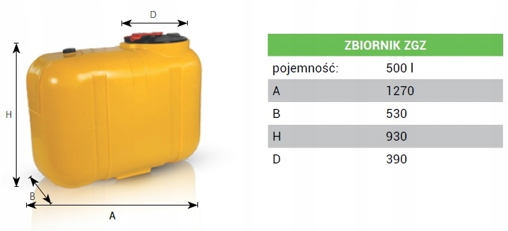 Zbiornik opryskiwacza ZGZ 500L + POKRYWA + SITO Producent części inny