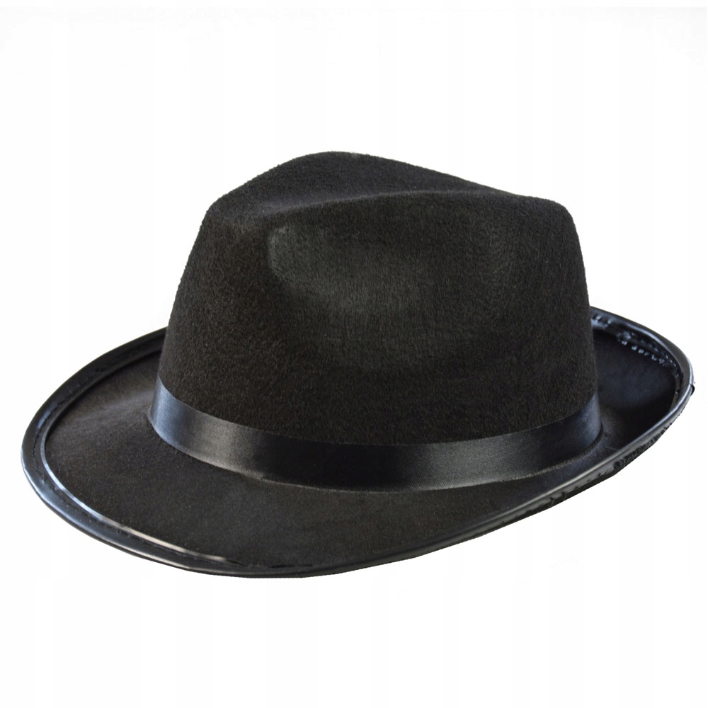 

Fedora Kapelusz gangstera czarny retro