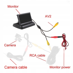 Monitor samochodowy 4.3" do kamery cofania Marka inna