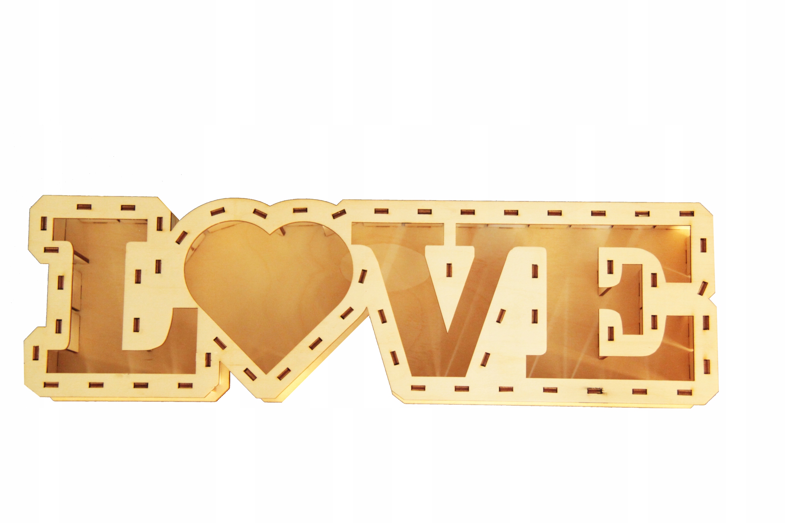 Drewniany Napis LOVE 3D dekoracja Ślub Wesele