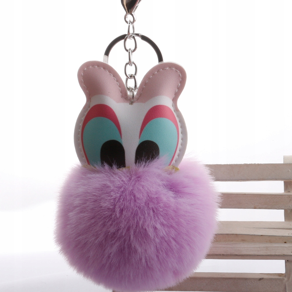 POMPON KACZOR KEYCHAIN BRELOK FUTERKO NOWOŚĆ ! Wzór dominujący bez wzoru