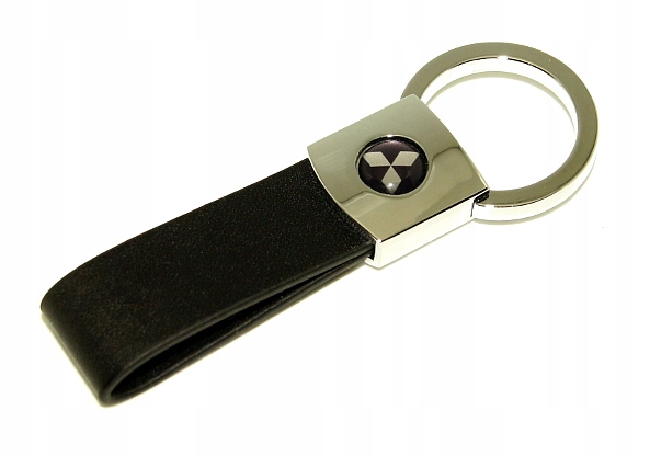 

brelok breloczek Mitsubishi chrom skóra