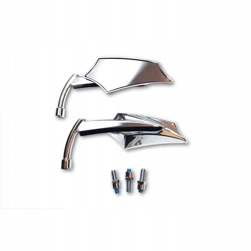 301-042 - Мотоцикл Дзеркала пара хром Bobber cafe custom