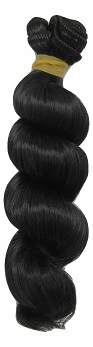 1szt włosy dla lalek 14cm loki, kręcone, czarne