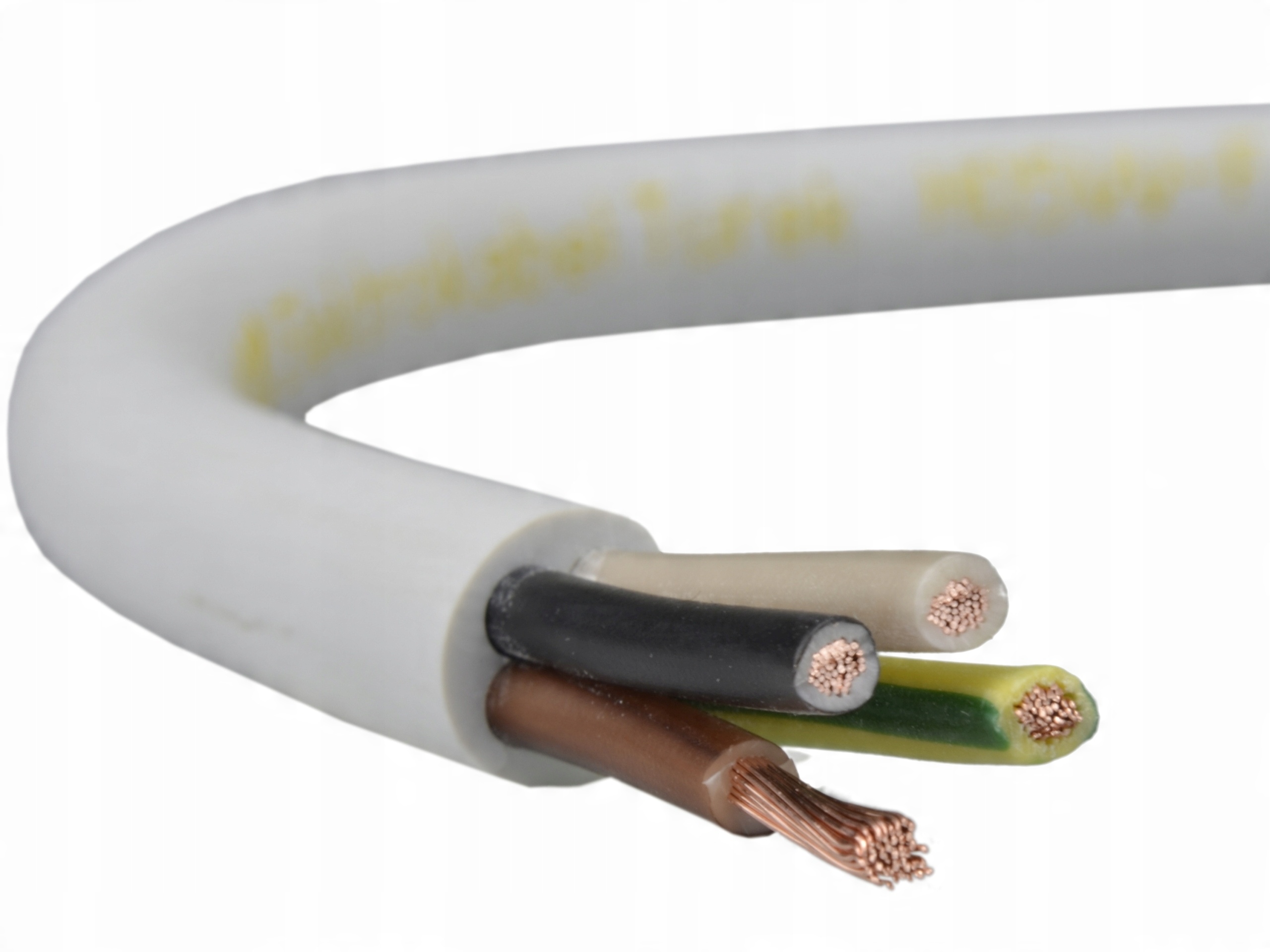 

Kabel przewód linka H05VV-F Owy 4x0,75mm2 biały