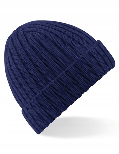 

Czapka Zimowa Chunky Beanie Ciepła Prążkowana