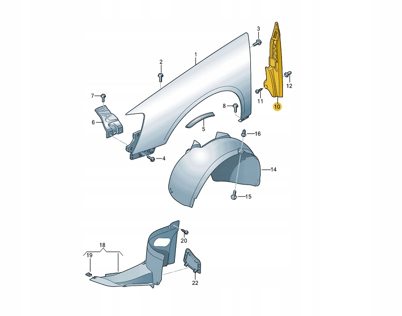 WYGLUSZENIE WYTLUMIENIE BLOTNIKA VW PASSAT B6 Catalog number of the original 3C0821112