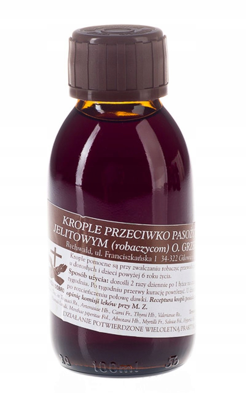 

Krople na robaki pasożyty Ojca Grzegorza Sroki 100