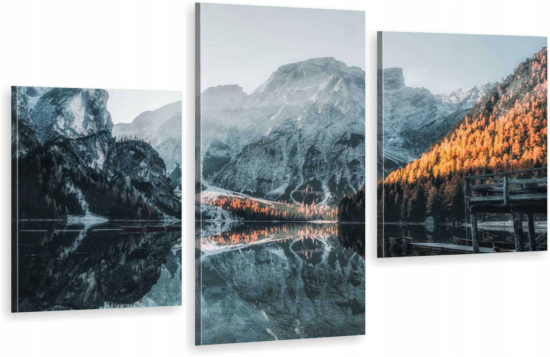 

Tryptyki Obrazy na ścianę morskie oko jezioro