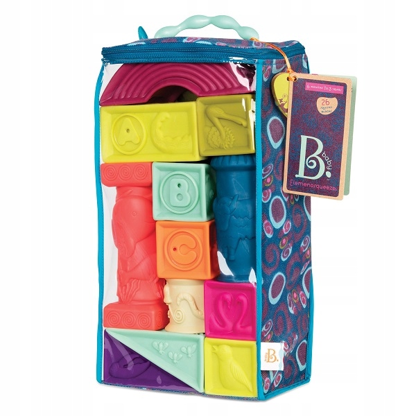 

B.toys: Elemenosqueeze klocki miękkie BX1482